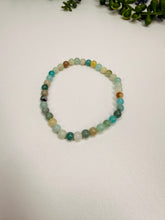 Load image into Gallery viewer, Amazonite Gemstone Elastic bead Bracelet – Calming, Uplifting &amp; Naturally Beautiful