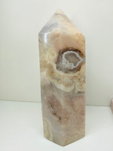 Load image into Gallery viewer, Flower Agate tower obelisk