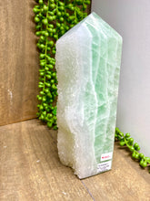 Load image into Gallery viewer, Green Fluorite and Quartz crystal Tower