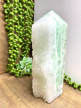 Load image into Gallery viewer, Green Fluorite and Quartz crystal Tower