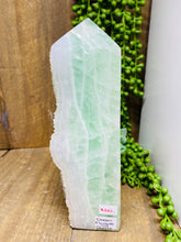 Load image into Gallery viewer, Green Fluorite and Quartz crystal Tower