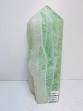 Load image into Gallery viewer, Green Fluorite and Quartz crystal Tower