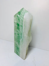 Load image into Gallery viewer, Green Fluorite and Quartz crystal Tower