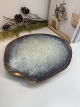 Load image into Gallery viewer, Large thick polished Natural Agate slice - cheese board, serving platter or display piece