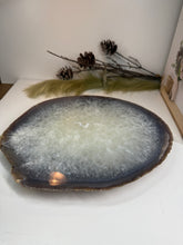 Load image into Gallery viewer, Large thick polished Natural Agate slice - cheese board, serving platter or display piece