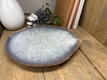 Load image into Gallery viewer, Large thick polished Natural Agate slice - cheese board, serving platter or display piece