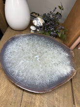 Load image into Gallery viewer, Large thick polished Natural Agate slice - cheese board, serving platter or display piece
