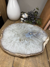 Load image into Gallery viewer, Large thick polished Natural Agate slice - cheese board, serving platter or display piece