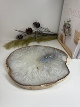 Load image into Gallery viewer, Large thick polished Natural Agate slice - cheese board, serving platter or display piece