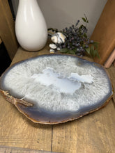 Load image into Gallery viewer, Large thick polished Natural Agate slice - cheese board, serving platter or display piece
