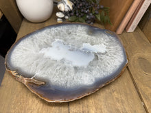 Load image into Gallery viewer, Large thick polished Natural Agate slice - cheese board, serving platter or display piece