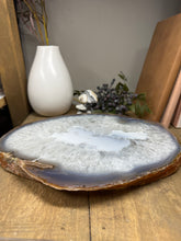 Load image into Gallery viewer, Large thick polished Natural Agate slice - cheese board, serving platter or display piece