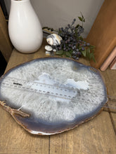 Load image into Gallery viewer, Large thick polished Natural Agate slice - cheese board, serving platter or display piece