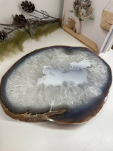 Load image into Gallery viewer, Large thick polished Natural Agate slice - cheese board, serving platter or display piece