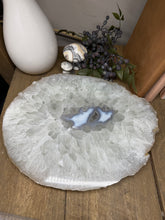 Load image into Gallery viewer, Large thick polished Natural Agate slice - cheese board, serving platter or display piece