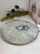 Load image into Gallery viewer, Large thick polished Natural Agate slice - cheese board, serving platter or display piece