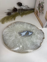 Load image into Gallery viewer, Large thick polished Natural Agate slice - cheese board, serving platter or display piece