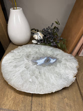 Load image into Gallery viewer, Large thick polished Natural Agate slice - cheese board, serving platter or display piece