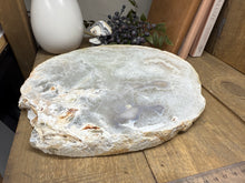 Load image into Gallery viewer, Large thick polished Natural Agate slice - cheese board, serving platter or display piece