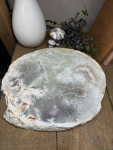Load image into Gallery viewer, Large thick polished Natural Agate slice - cheese board, serving platter or display piece