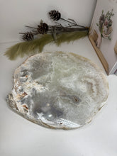 Load image into Gallery viewer, Large thick polished Natural Agate slice - cheese board, serving platter or display piece