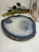 Load image into Gallery viewer, Large thick polished Natural Agate slice - cheese board, serving platter or display piece