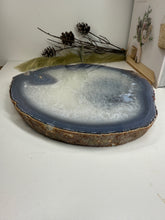 Load image into Gallery viewer, Large thick polished Natural Agate slice - cheese board, serving platter or display piece