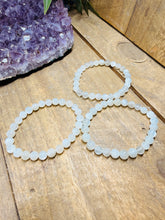 Load image into Gallery viewer, Natural Rainbow Moonstone Round Bead Bracelet – AAA+ Quality