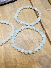 Load image into Gallery viewer, Natural Rainbow Moonstone Round Bead Bracelet – AAA+ Quality