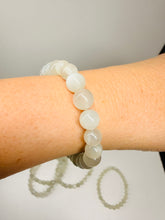 Load image into Gallery viewer, Natural Rainbow Moonstone Round Bead Bracelet – AAA+ Quality