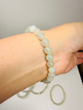 Load image into Gallery viewer, Natural Rainbow Moonstone Round Bead Bracelet – AAA+ Quality