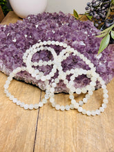 Load image into Gallery viewer, Natural Rainbow Moonstone Round Bead Bracelet – AAA+ Quality