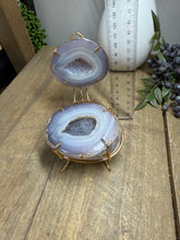 Load image into Gallery viewer, Natural Agate Geode box - jewelry box, trinket box or display piece