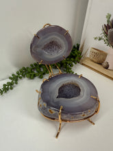 Load image into Gallery viewer, Natural Agate Geode box - jewelry box, trinket box or display piece
