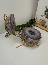 Load image into Gallery viewer, Natural Agate Geode box - jewelry box, trinket box or display piece