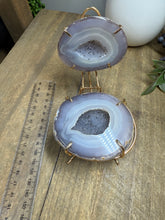 Load image into Gallery viewer, Natural Agate Geode box - jewelry box, trinket box or display piece