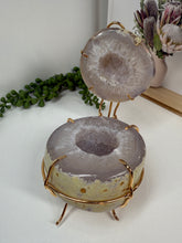 Load image into Gallery viewer, Natural Agate Geode box - jewelry box, trinket box or display piece