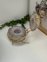 Load image into Gallery viewer, Natural Agate Geode box - jewelry box, trinket box or display piece