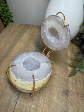 Load image into Gallery viewer, Natural Agate Geode box - jewelry box, trinket box or display piece