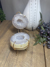Load image into Gallery viewer, Natural Agate Geode box - jewelry box, trinket box or display piece