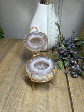 Load image into Gallery viewer, Natural Agate Geode box - jewelry box, trinket box or display piece