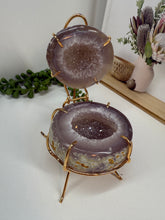 Load image into Gallery viewer, Natural Agate Geode box - jewelry box, trinket box or display piece