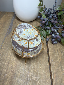 Natural Agate Geode box - jewelry box, trinket box or display piece