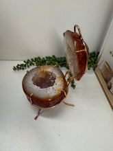 Load image into Gallery viewer, Natural Agate Geode box - jewelry box, trinket box or display piece