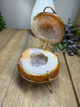 Load image into Gallery viewer, Natural Agate Geode box - jewelry box, trinket box or display piece