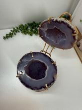 Load image into Gallery viewer, Natural Agate Geode box - jewelry box, trinket box or display piece