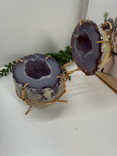 Load image into Gallery viewer, Natural Agate Geode box - jewelry box, trinket box or display piece