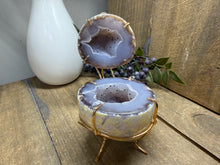 Load image into Gallery viewer, Natural Agate Geode box - jewelry box, trinket box or display piece