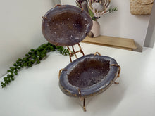 Load image into Gallery viewer, Natural Agate Geode box - jewelry box, trinket box or display piece