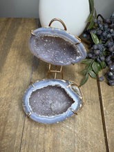 Load image into Gallery viewer, Natural Agate Geode box - jewelry box, trinket box or display piece
